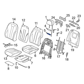 BMW OE - Front Left Headrest Bracket