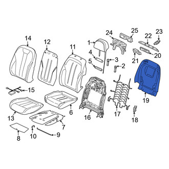 BMW OE - Front Left Upper Seat Back Panel