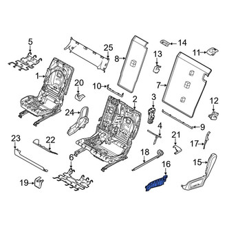 BMW OE - Left Seat Trim Panel Bracket