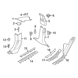 BMW OE - Pillars, Rocker & Floor - Interior Trim