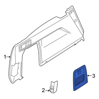 BMW OE - Rear Right Interior Quarter Panel Trim Panel Storage Compartment