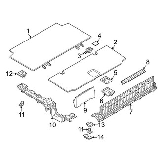 BMW OE - Rear Body & Floor - Interior Trim (Floor Trim), (xDrive45e)