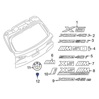 BMW OE - Hatch Emblem Grommet