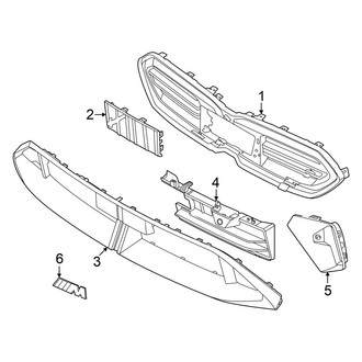 BMW OE - Front Bumper & Grille - Grille & Components
