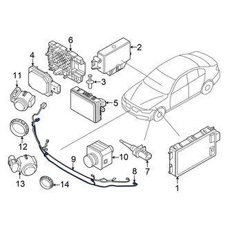 BMW OE - Front Parking Aid System Wiring Harness