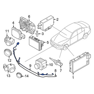 BMW OE - Front Parking Aid System Wiring Harness
