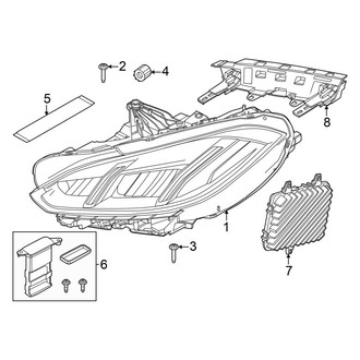 BMW OE - Front Lamps - Headlamp Components