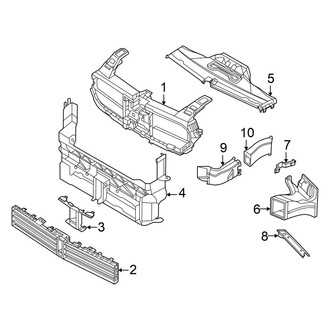 BMW OE - Radiator Support - Air Intake