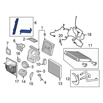 BMW OE - HVAC Unit Case Cover