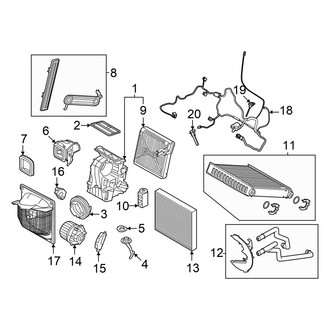 BMW OE - Air Conditioner & Heater - Evaporator & Heater Components