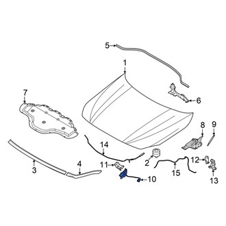 BMW OE - Front Right Hood Lock