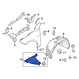 BMW OE - Front Left Fender Liner Extension