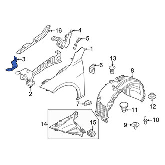 BMW OE - Right Fender Brace