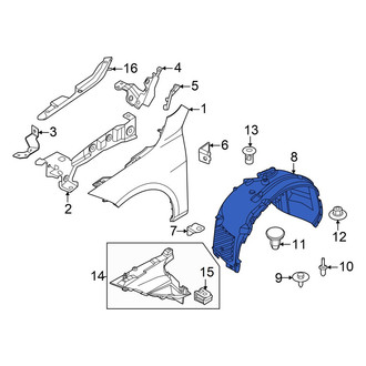 BMW OE - Front Left Fender Splash Shield