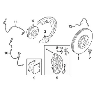 BMW OE - Front Suspension - Brake Components (With M Sport Brake, W/O M Performance Package)