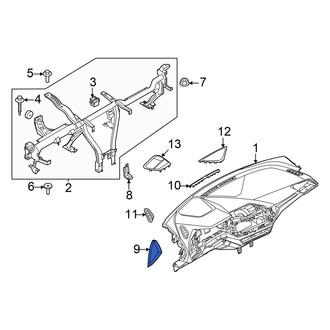 BMW OE - Front Left Instrument Panel Side Cover