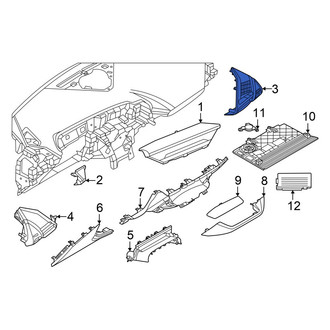 BMW OE - Left Outer Instrument Panel Molding