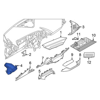 BMW OE - Left Outer Instrument Panel Molding