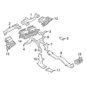 BMW OE - Instrument Panel - Ducts