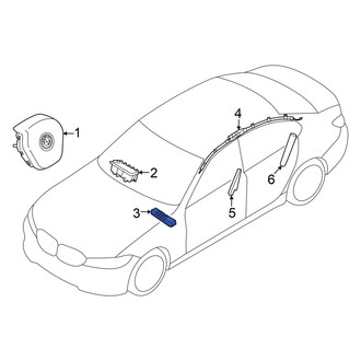 BMW OE - Front Left Lower Instrument Panel Air Bag