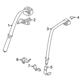 BMW OE - Restraint Systems - Rear Seat Belts