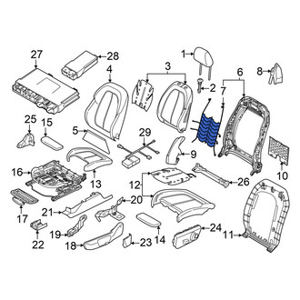 BMW OE - Front Left Seat Back Cushion Spring