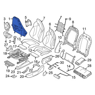 BMW OE - Front Right Headrest Cushion