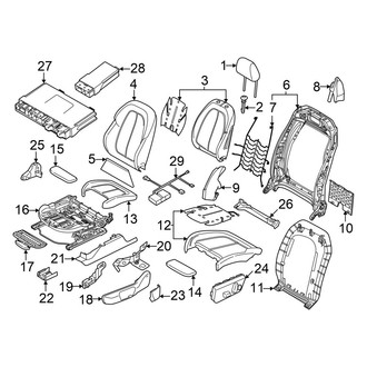 BMW OE - Seats & Tracks - Driver Seat Components (W/O M Sport Seat)