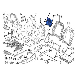 BMW OE - Front Left Seat Back Cushion Spring