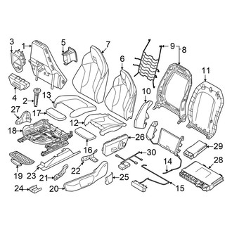 BMW OE - Seats & Tracks - Driver Seat Components (With M Sport Seat)