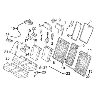 BMW OE - Seats & Tracks - Rear Seat Components (Covers & Components)