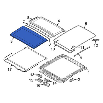 BMW OE - Front Sunroof Glass