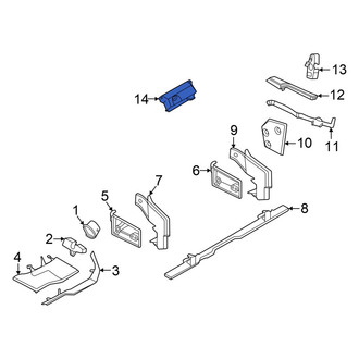 BMW OE - Left Upper Body B-Pillar Baffle Plate