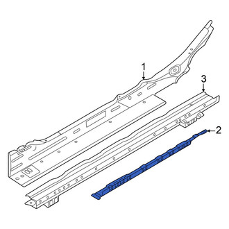 BMW OE - Left Outer Rocker Panel Reinforcement