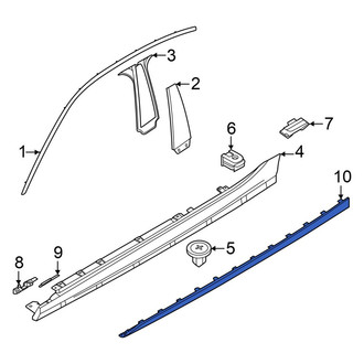 BMW OE - Left Rocker Panel Molding Trim Insert