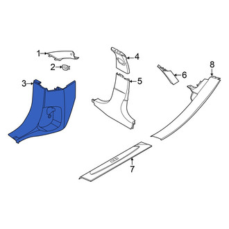 BMW OE - Right Kick Panel Trim
