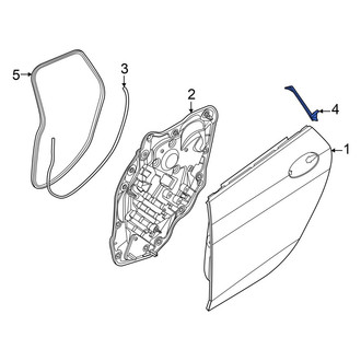 BMW OE - Rear Left Upper Outer Door Seal