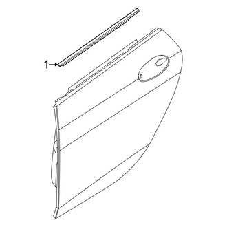 BMW OE - Rear Door - Exterior Trim