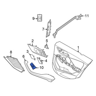 BMW OE - Rear Left Door Switch Trim Panel