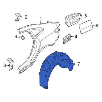 BMW OE - Rear Right Quarter Panel Splash Shield