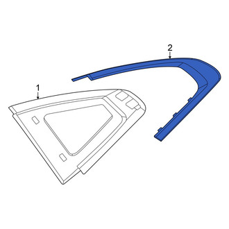 BMW OE - Rear Left Quarter Panel Reveal Molding