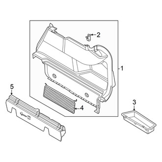 BMW OE - Rear Body & Floor - Interior Trim (Rear Compartment Right Side)