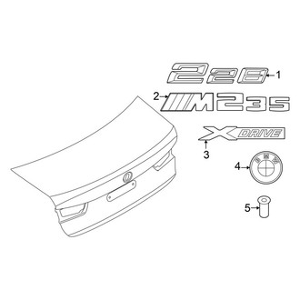 BMW OE - Trunk Lid - Exterior Trim