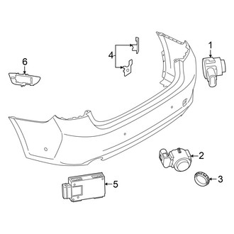 BMW OE - Rear Bumper - Electrical Components