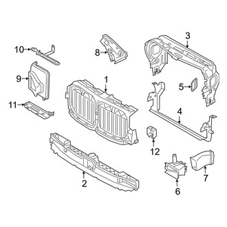 BMW OE - Radiator Support - Air Intake