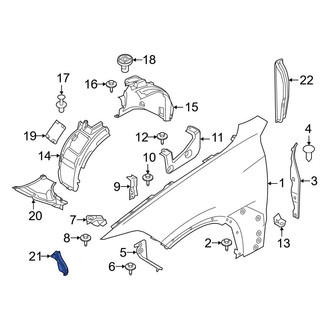 BMW OE - Front Left Fender Insulator