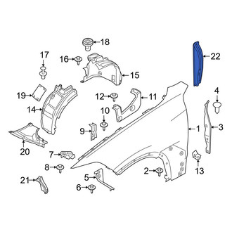 BMW OE - Rear Left Fender Insulator