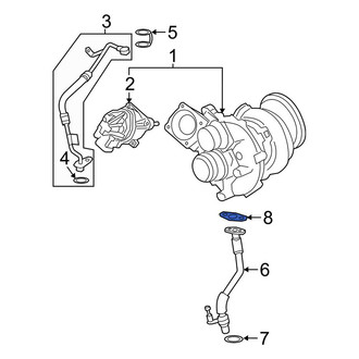 BMW OE - Turbocharger Oil Line O-Ring