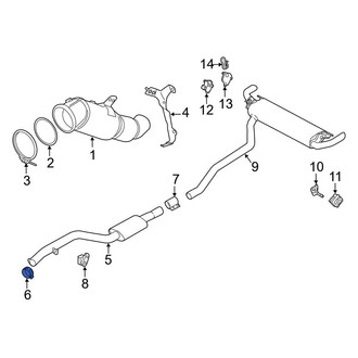 BMW OE - Front Exhaust Muffler Clamp