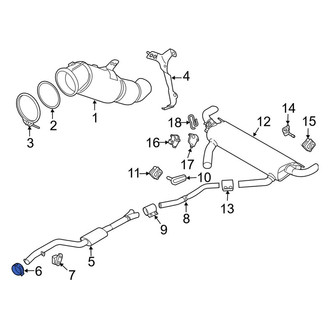 BMW OE - Front Exhaust Muffler Clamp